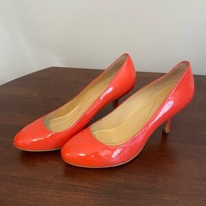 Kate Spade Patent Leather Coral Pumps
